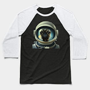 Pugstronaut Baseball T-Shirt